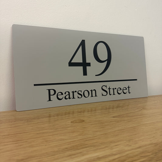 Laser Cut Acrylic House Number Sign. Laserd House Numbers - Style 1. Australian Made. 