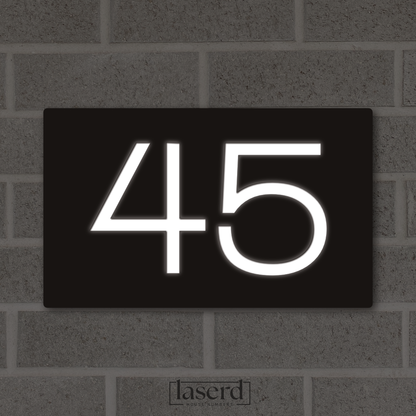 Illuminated House Number - 2 DIGITS